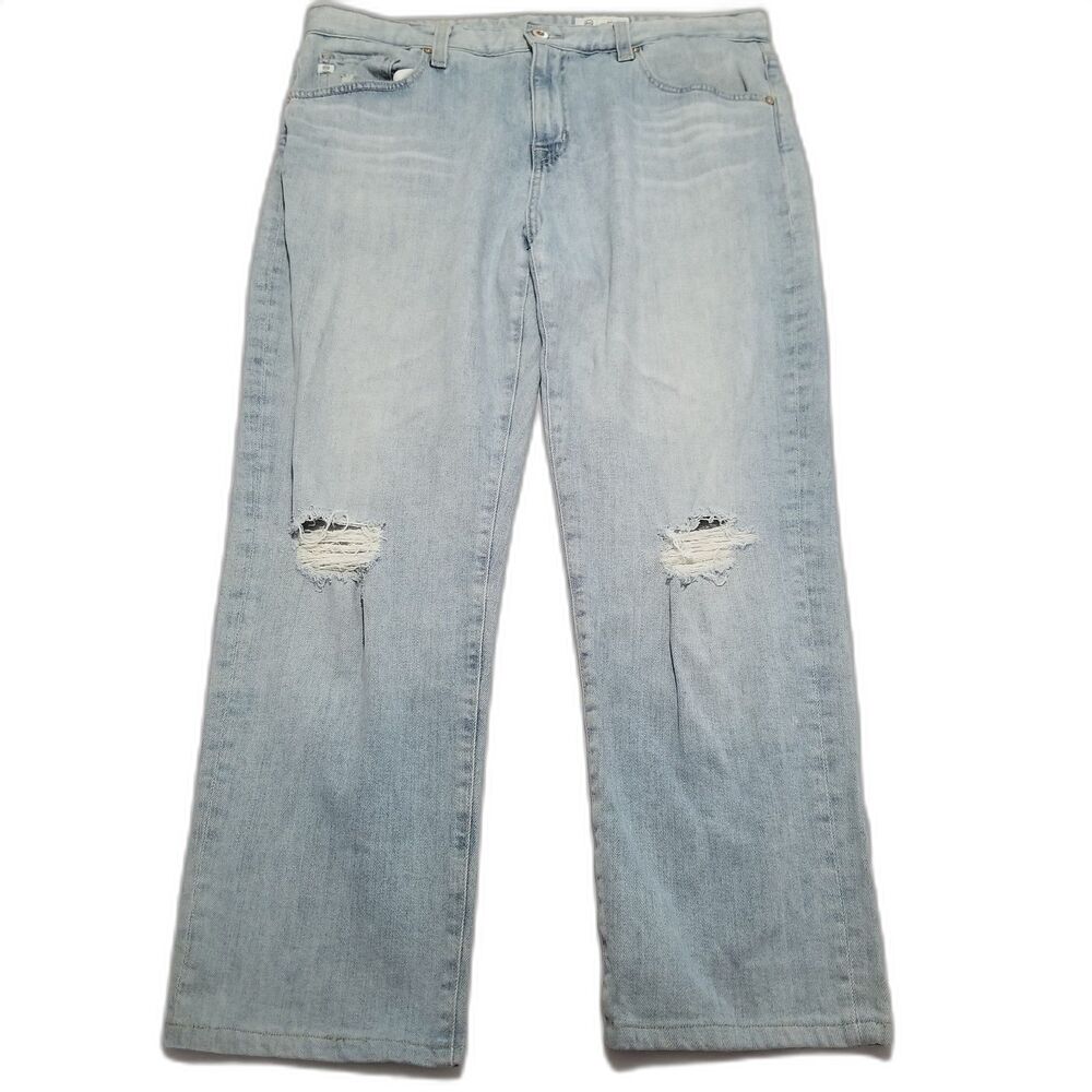 AG Adriano Goldschmied Ex-Boyfriend Slouchy Slim Jeans Distressed Women's 31R